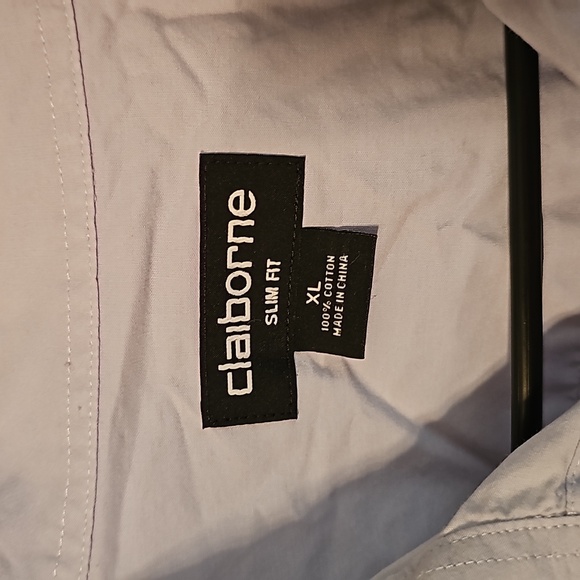 Claiborne, button down, short sleeved, shirt - Picture 2 of 4